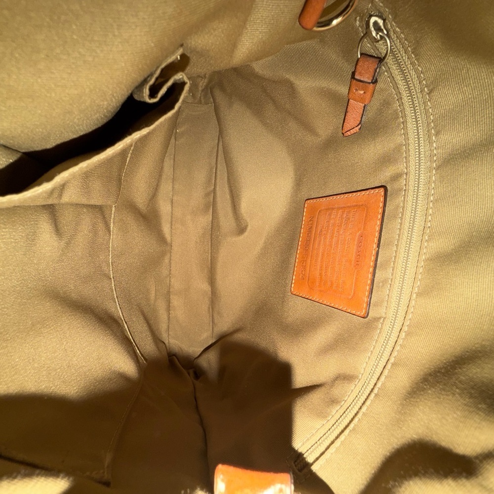 Coach Brown and Cream Crossbody Bag - Picture 5 of 9